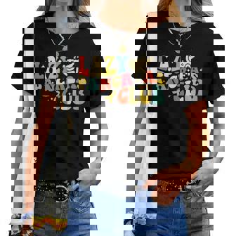 Groovy Retro Lazy Pancreas Club Tipo 1 Concientización Sobre La Diabetes Camiseta de mujer - Regaloses