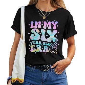 Groovy In My Six Year Old Era Girl 6Th Birthday 6 Yrs Old Women T-shirt - Monsterry DE