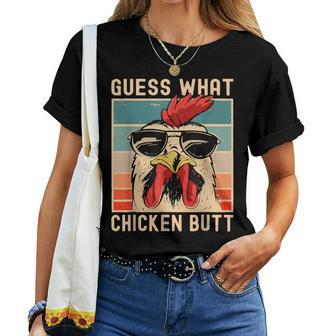 Guess What Chicken Butt Chicken Meme Chicken Lovers Women T-shirt | Mazezy