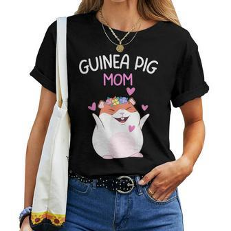 Guinea Pig Mom Cute Mother's Day Girls Guinea Pig Mom Women T-shirt - Monsterry