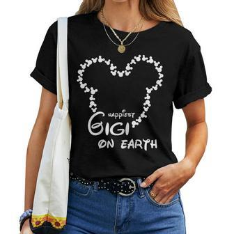 The Happiest Gigi On The Earth Grandma Womens Women T-shirt | Mazezy