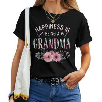 Happiness Is Being A Grandma Grandma Women T-shirt - Monsterry DE