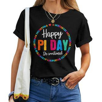 Happy Pi Day Pie Math Coach Teacher Pi Day Lover Nerdy Women T-shirt | Mazezy DE