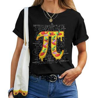 Happy Pi Day Pie Pizza Symbol Math Lover Teacher Outfit Women T-shirt - Monsterry