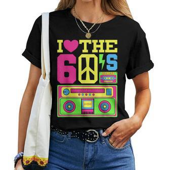 Heart 60S Fashion 1960S Theme Party Outfit Sixties Costume Women T-shirt | Mazezy