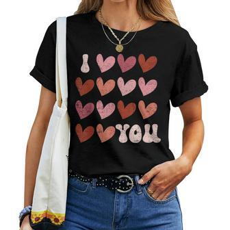 I Heart Love You Valentine Couple Matching Kid Women T-shirt - Seseable