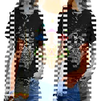 Hippie Hongos Camping Psychedelic Camper Hombres Es Camiseta de mujer - Regaloses