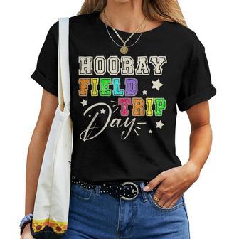 Hooray School Field Day Trip 2024 Teacher Student Cute Women T-shirt - Monsterry