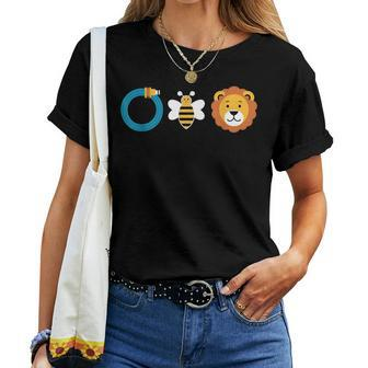 Hose Bee Lion Graphic Adult Humor Women T-shirt - Monsterry UK