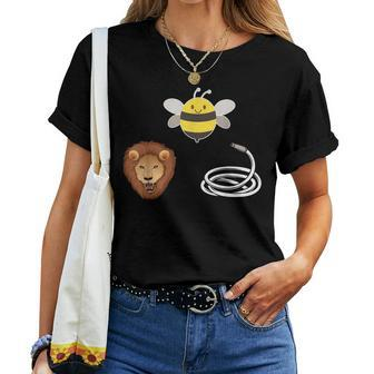 Hose Bee Lion Bee Lover Beekeeper Women T-shirt - Monsterry DE