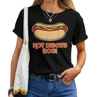 Hot Dog For And Hot Diggity Dog Women T-shirt - Monsterry AU
