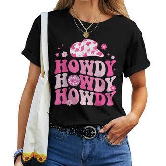 Howdy Southern Western Girl Country Rodeo Cowgirl Disco Women T-shirt | Mazezy DE