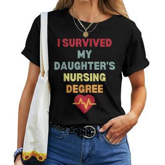 Ich Habe Den Krankenpflegegrad Meiner Tochter Überlebt Stolze Mama Papa Krankenschwester T-shirt Frauen - Geschenkecke