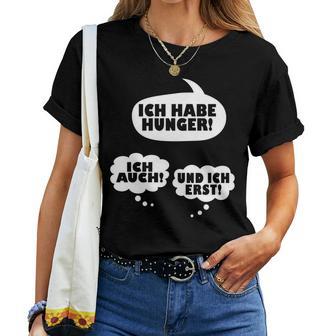 Ich Habe Hunger Pregnant Mum Twins Pregnancy T-shirt Frauen - Geschenkecke