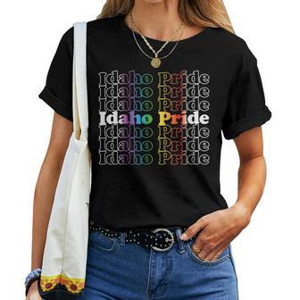 Idaho Pride Lgbt Rainbow Women T-shirt - Monsterry AU