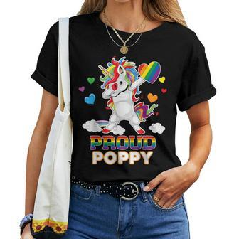 I'm A Proud Lgbt Gay Poppy Pride Dabbing Unicorn Rainbow Les Women T-shirt - Monsterry CA