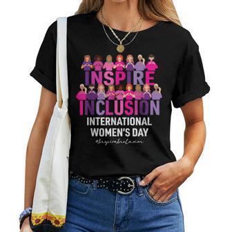 International Day Inspire Inclusion Embrace Equity Women T-shirt | Mazezy