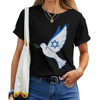 Israel Pro Support Stand Strong Peace Love Jewish Girl Women T-shirt - Monsterry CA