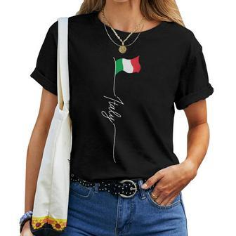 Italy Bandiera Italiana Italy Flag Italian Patriotic Flag Women T-shirt | Mazezy AU