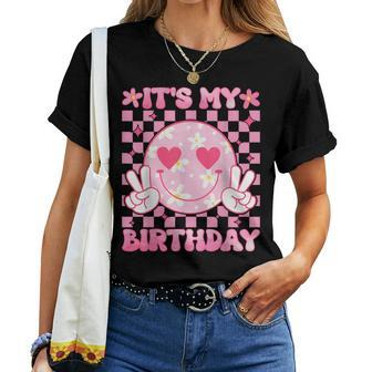 It's My Birthday Ns Girls Kid Birthday Party Flower Women T-shirt - Monsterry AU