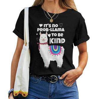 It's No Prob-Llama To Be Kind Unity Orange Day Women T-shirt - Monsterry