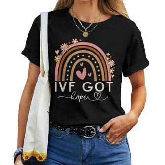 Ivf Got Hope Ivf Suprises For Vintage Rainbow Women T-shirt - Monsterry DE