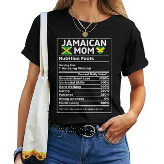 Jamaica Mom Jamaican Black Afro Jamaica Flag Roots Mom Women T-shirt - Monsterry UK