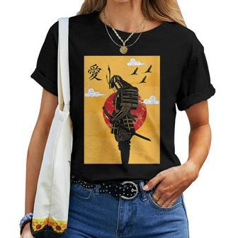 Japanese Ghost Samurai Vintage Fighter Women T-shirt - Monsterry UK
