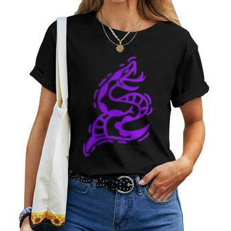 Japanese Snake Vintage Tattoo Graphic Women T-shirt - Monsterry