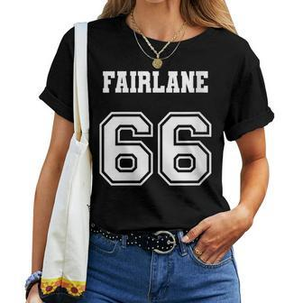 Jersey Style 66 1966 Fairlane Old School Classic Muscle Car Women T-shirt - Monsterry UK