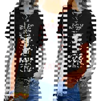 Just A Girl Who Loves Cats Amante De Los Gatos Mama Gatito Camiseta Camiseta de mujer - Regaloses