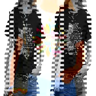 Just Because I'm Awake For Tweens & Ns Retro Groovy Women T-shirt - Monsterry