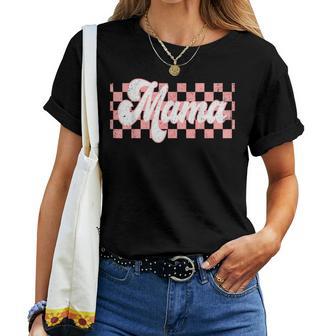 Karierte Mama Retro Mama Leben Frauen Muttertag Neue Mutter T-shirt Frauen - Geschenkecke