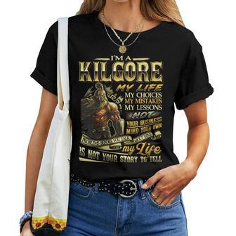 Kilgore Family Name Kilgore Last Name Team Women T-shirt - Seseable
