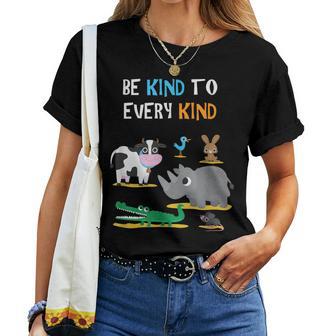 Be Kind To Every Kind Animal Lover Women T-shirt - Monsterry AU