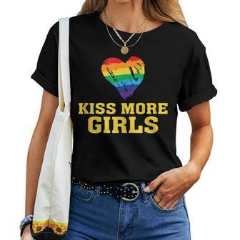 Kiss More Girls Gay Lesbian Transgender Lgbt Women T-shirt - Monsterry