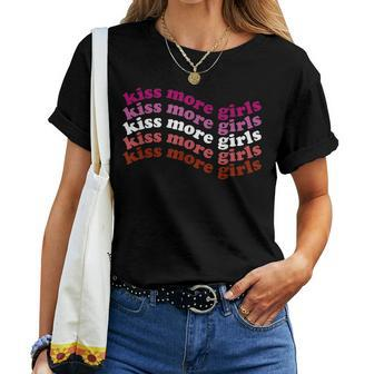 Kiss More Girls Lesbian Lgbt Pride Girl Love Women T-shirt - Monsterry DE