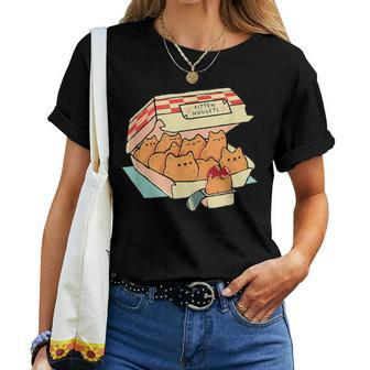 Kitten Nuggets Fast Food Cat And Chicken Nugget Lover Quote Women T-shirt - Monsterry AU