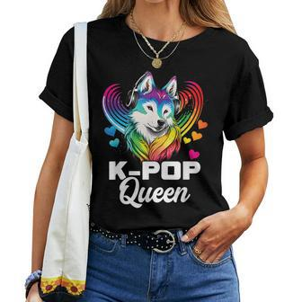 Kpop Queen Bias Wolf Korean Pop Merch K-Pop Merchandise Women T-shirt - Monsterry DE