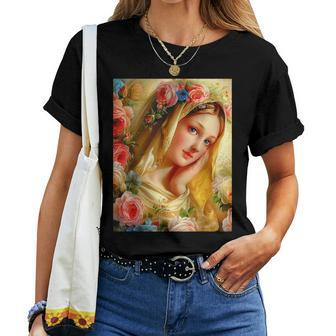 Our Lady Virgin Mary Holy Mary Mother Mary Vintage Women T-shirt - Monsterry DE