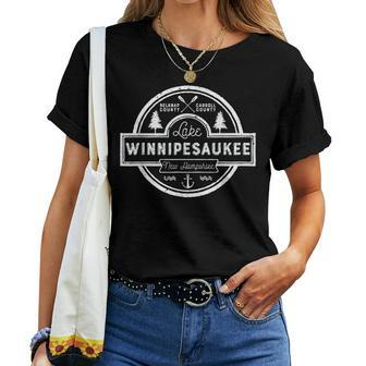 Lake Winnipesaukee New Hampshire T Camping Women T-shirt - Monsterry CA