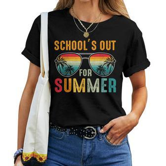 Last Day Of School Retro Schools Out For Summer Teacher Boys Women T-shirt | Mazezy AU