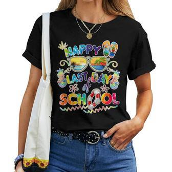 Last Day Of School For Teacher Off Duty Tie And Dye Women T-shirt - Monsterry AU