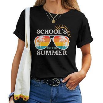 Last Day Of School Teacher Schools Out For Summer Women T-shirt - Monsterry AU