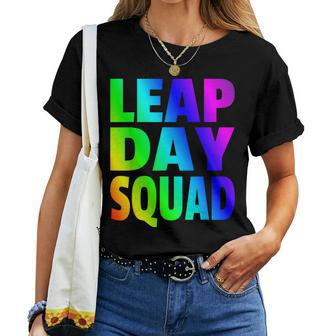 Leap Day Squad Rainbow Leap Year 2024 February 29Th Women T-shirt - Monsterry