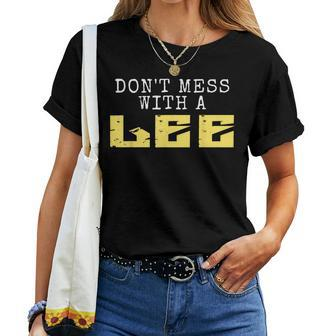 Lee Family Name Last Name Men's & Women's Women T-shirt - Seseable
