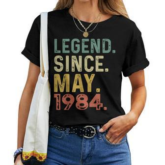 Legend Since May 1984 Vintage 40Th Birthday Women Women T-shirt - Monsterry CA