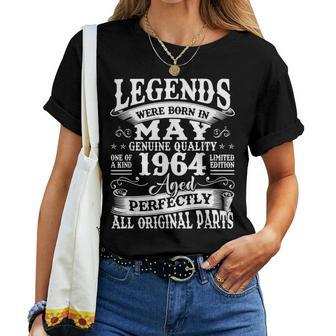 Legends Since May 1964 Vintage 60Th Birthday Women Women T-shirt - Monsterry