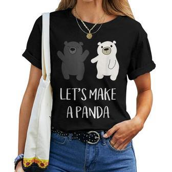 Let's Make A Panda Black Bear Polar Bear Women T-shirt - Monsterry CA