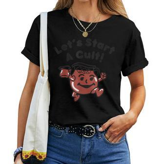 Let’S Start A Cult For Coffee Tea Women T-shirt - Monsterry DE